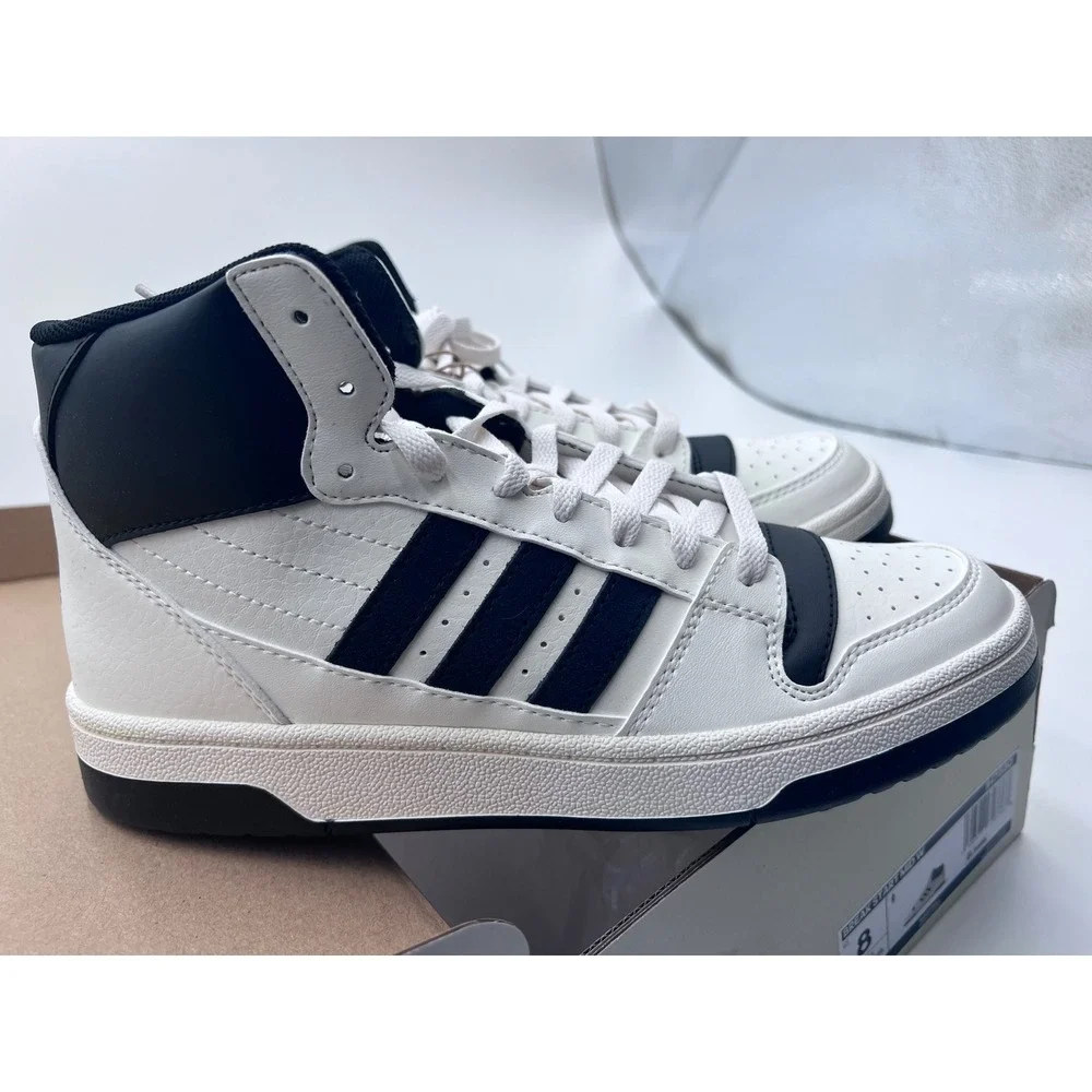 Adidas Break Start Mid White Black‎ Basketball Sneakers IH7880 Mens 6.5 Womens 8